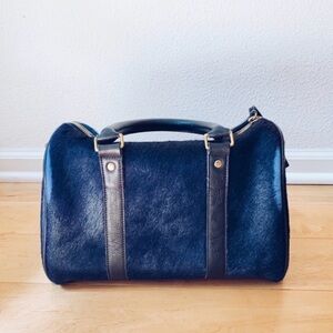 Clare V Pony Hair Navy Bag